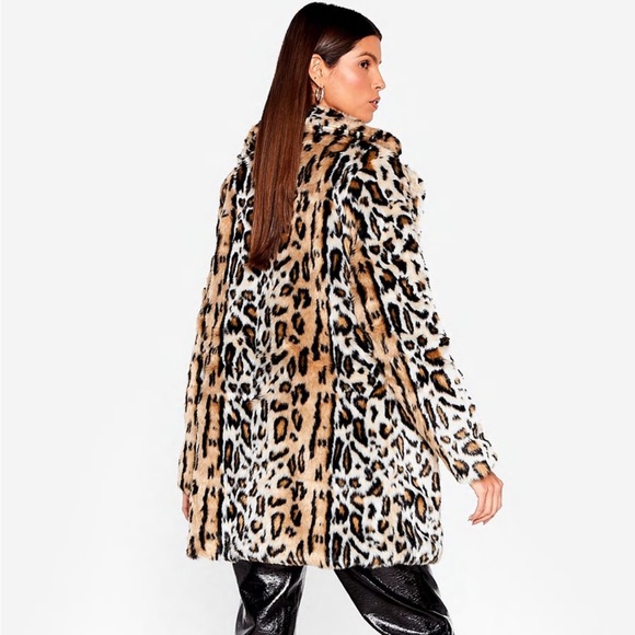 Grrrl Power Faux Fur Leopard Coat - Picture 4 of 4